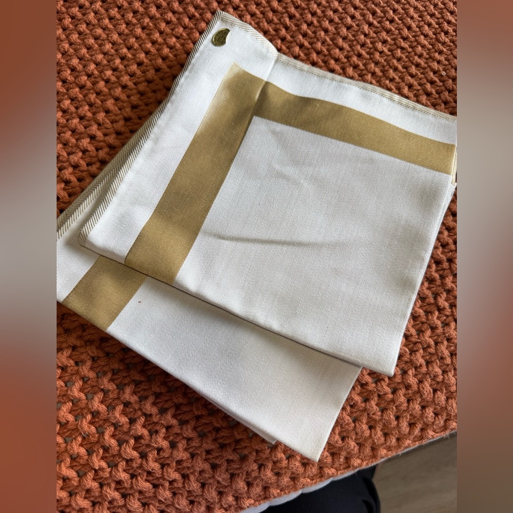 Cream and Gold Napkins